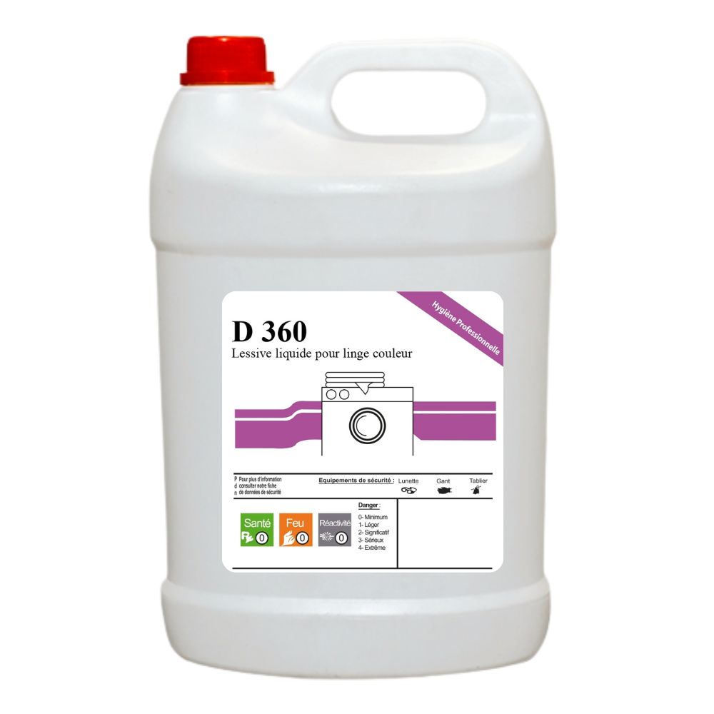 D 360 Lessive liquide pour ligne couleur